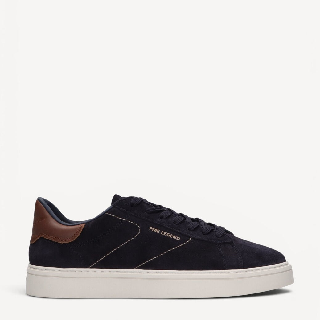 Heren veterschoenen-Blauw suède/nubuck