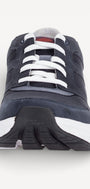 Heren veterschoenen-Blauw suède/nubuck