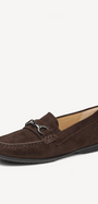 DAMES INSTAPSCHOENEN-Bruin suède