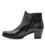 DAMES BOOTS+KORT LAARS-Zwart leer
