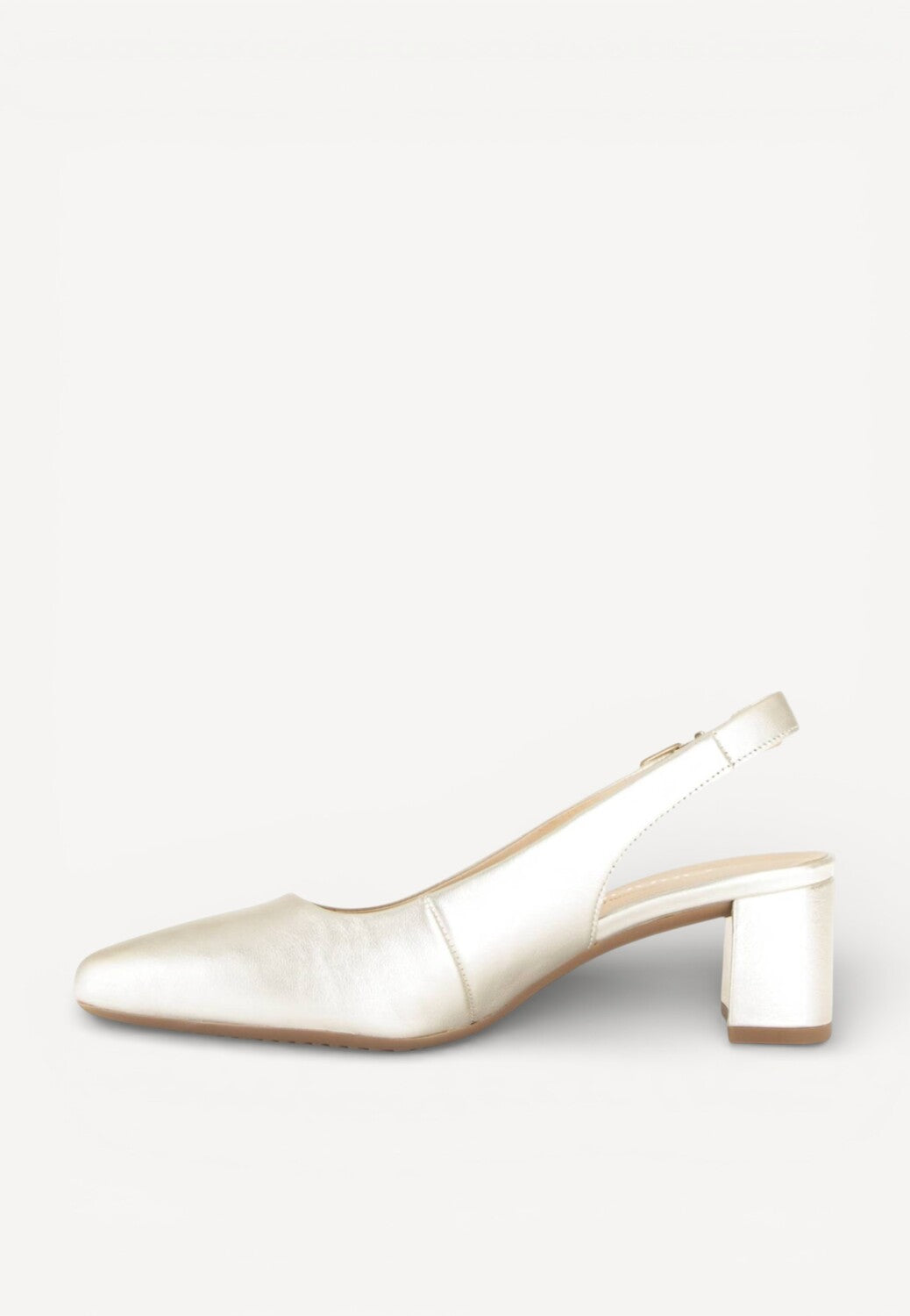 MUIL +SLINGBACK-Goud leer