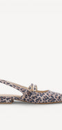 MUIL +SLINGBACK-Bruin combi kleur