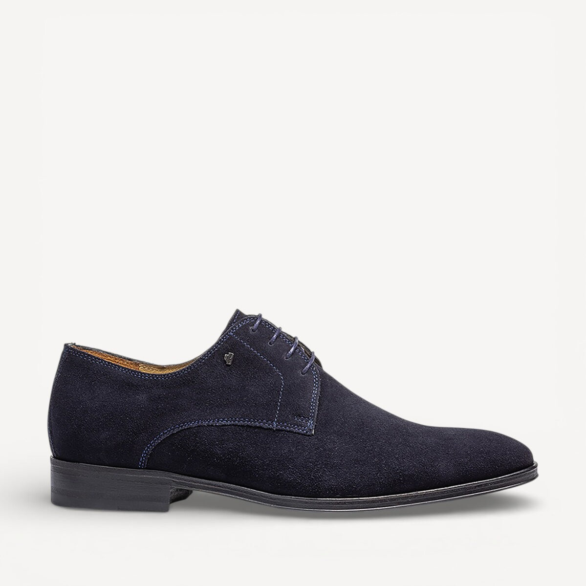 Heren veterschoenen-Blauw suède/nubuck