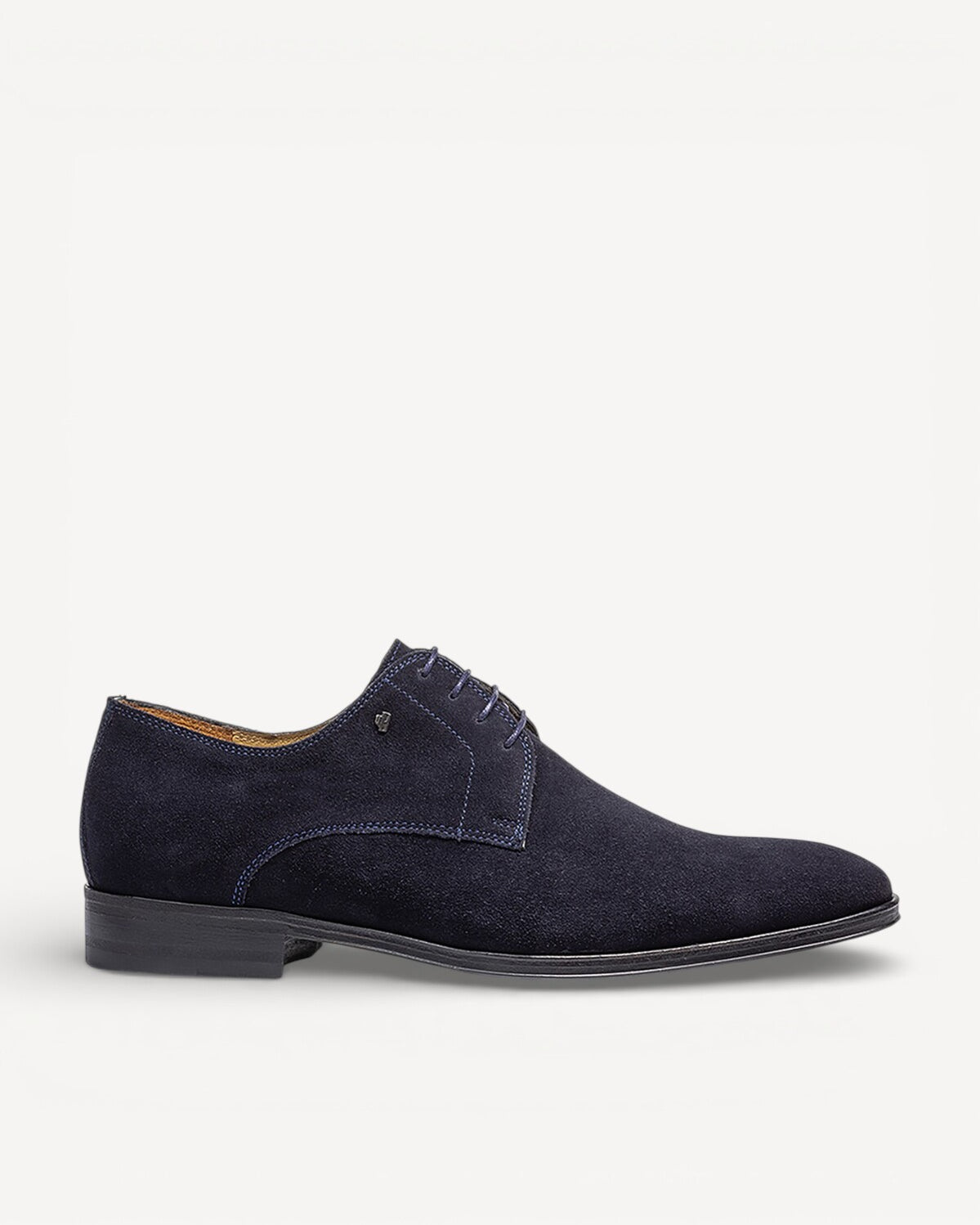 Heren veterschoenen-Blauw suède/nubuck