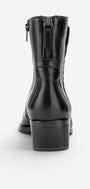 DAMES BOOTS+KORT LAARS-Zwart leer