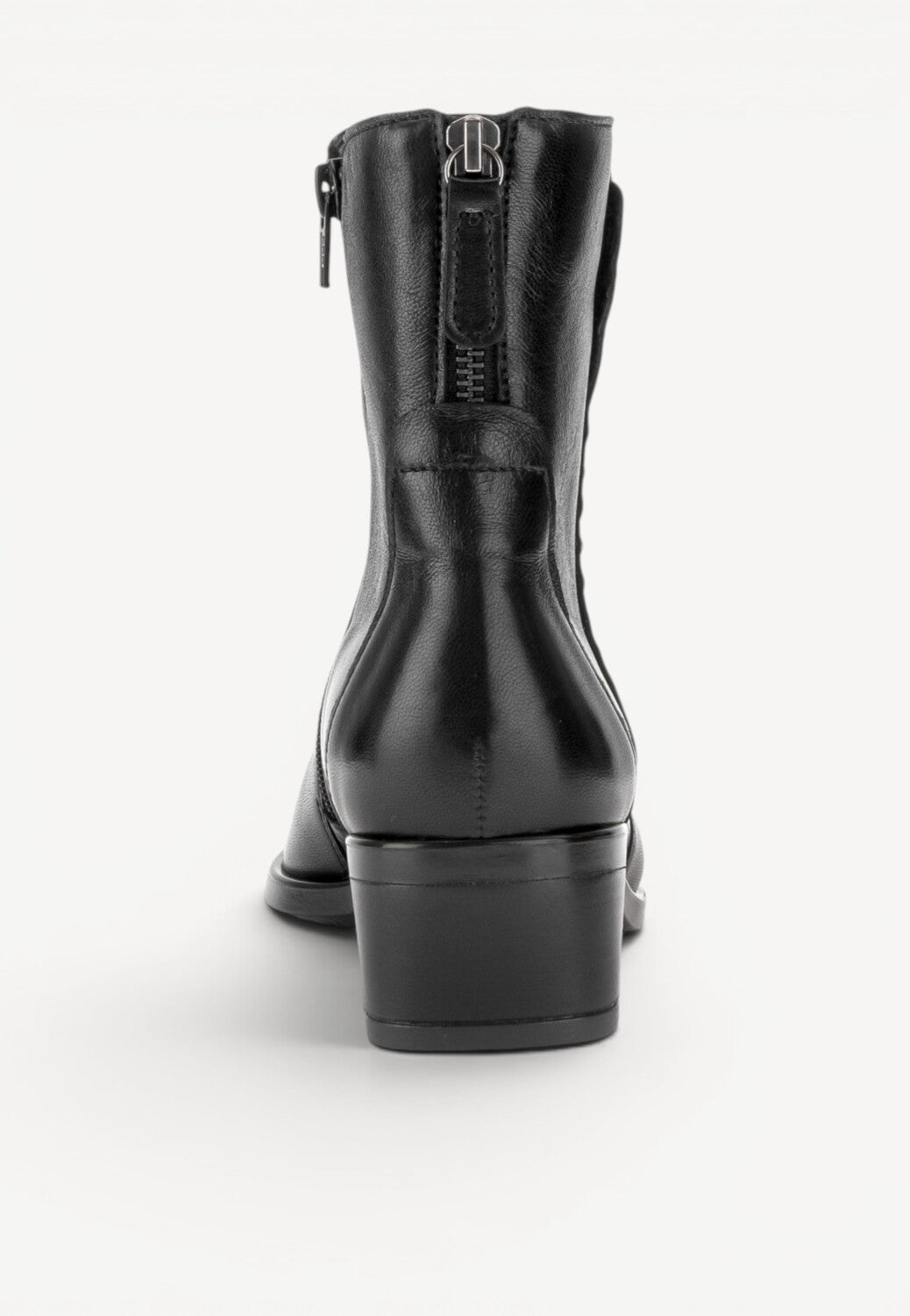 DAMES BOOTS+KORT LAARS-Zwart leer