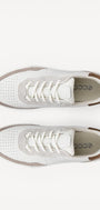 Heren veterschoenen-Beige combi kleur