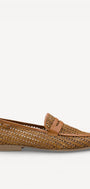 DAMES INSTAPSCHOENEN-Bruin leer