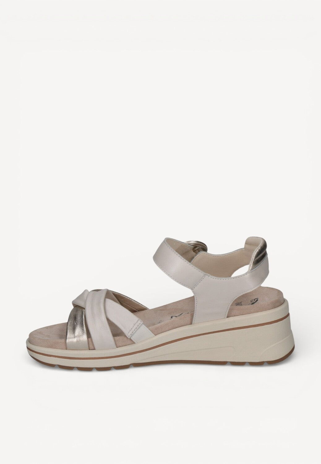 DAMES OPEN SCHOENEN-Brons combi kleur