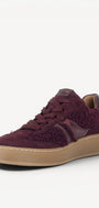 DAMES SPORTIEVE VETERSCHO-Rood suède/nubuck