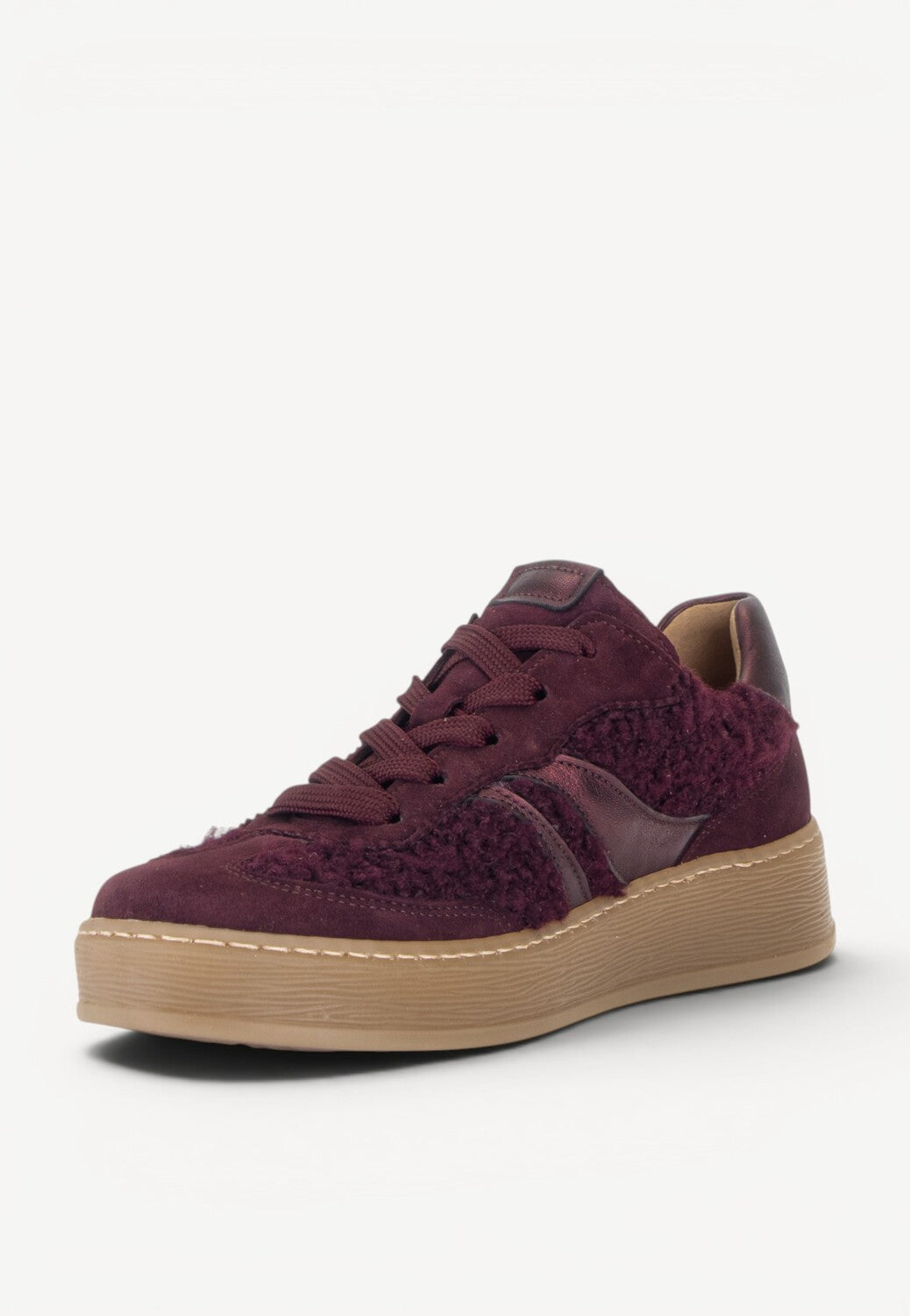 DAMES SPORTIEVE VETERSCHO-Rood suède/nubuck