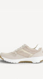 DAMES SPORTIEVE VETERSCHO-Beige suède/nubuck