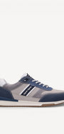 Heren veterschoenen-Blauw combi kleur