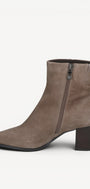 DAMES BOOTS+KORT LAARS-Beige suède/nubuck