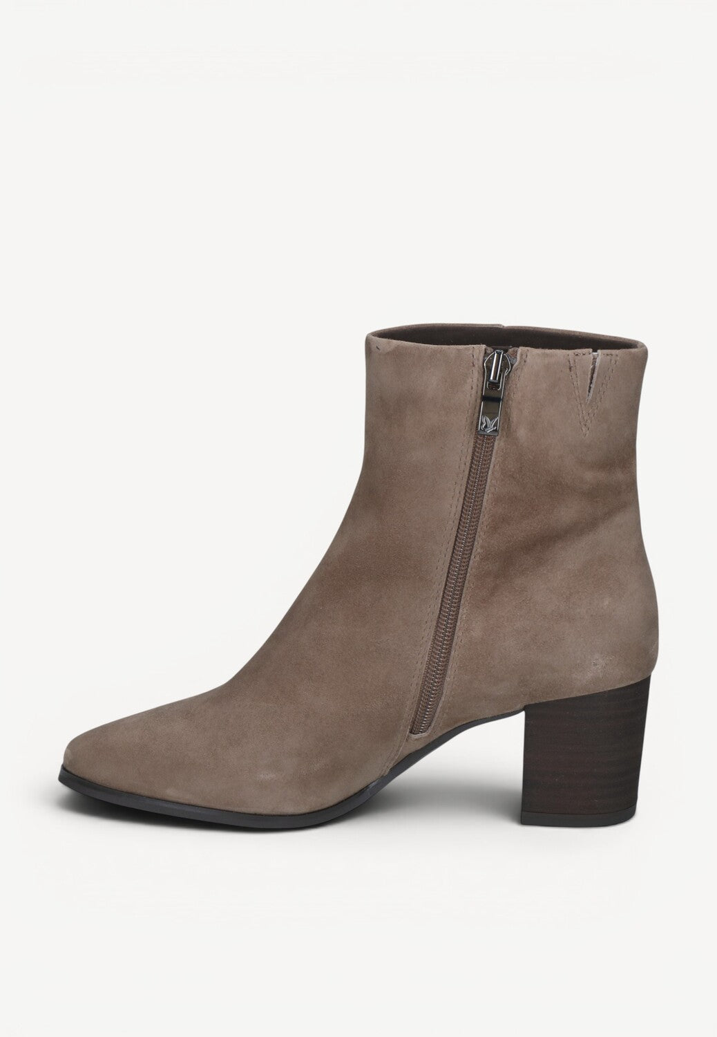 DAMES BOOTS+KORT LAARS-Beige suède/nubuck