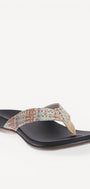 DAMES OPEN SCHOENEN-Beige combi kleur