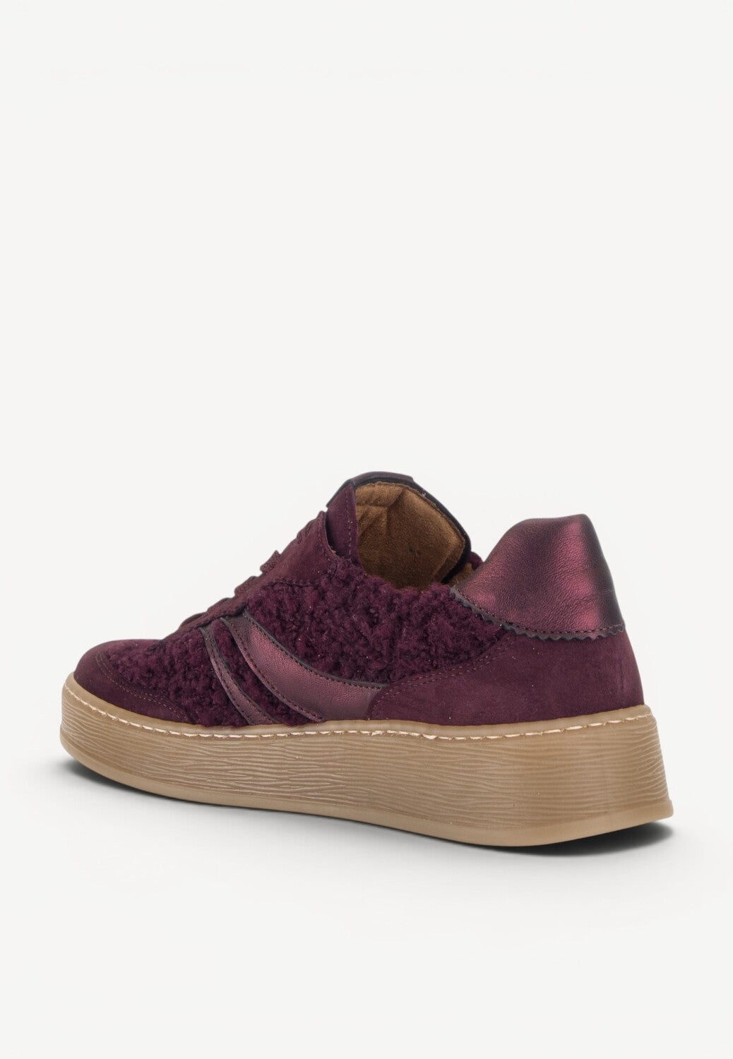 DAMES SPORTIEVE VETERSCHO-Rood suède/nubuck