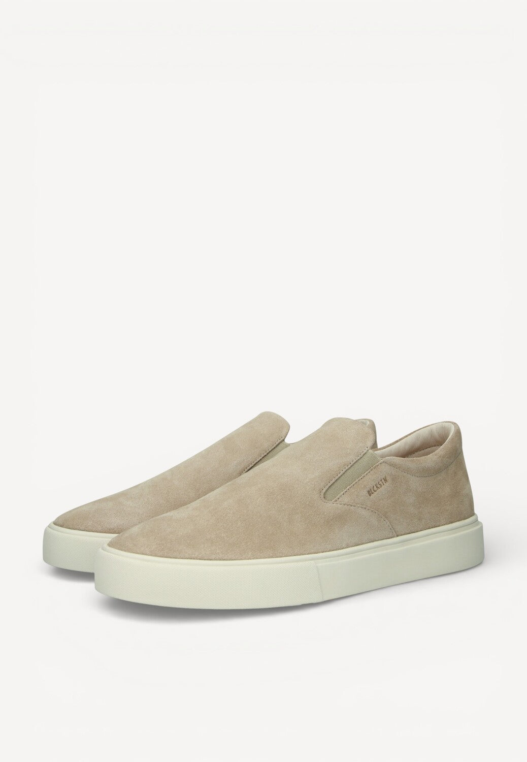 Heren instapper-Beige suède/nubuck