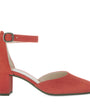 BALLERINAS + PUMPS-Rood suède/nubuck