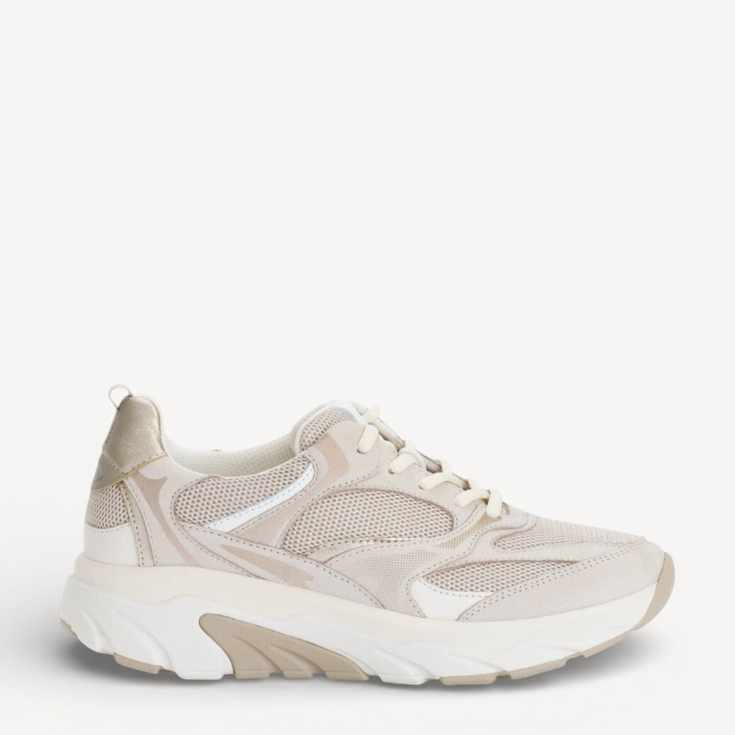 DAMES SPORTIEVE VETERSCHO-Beige suède/nubuck