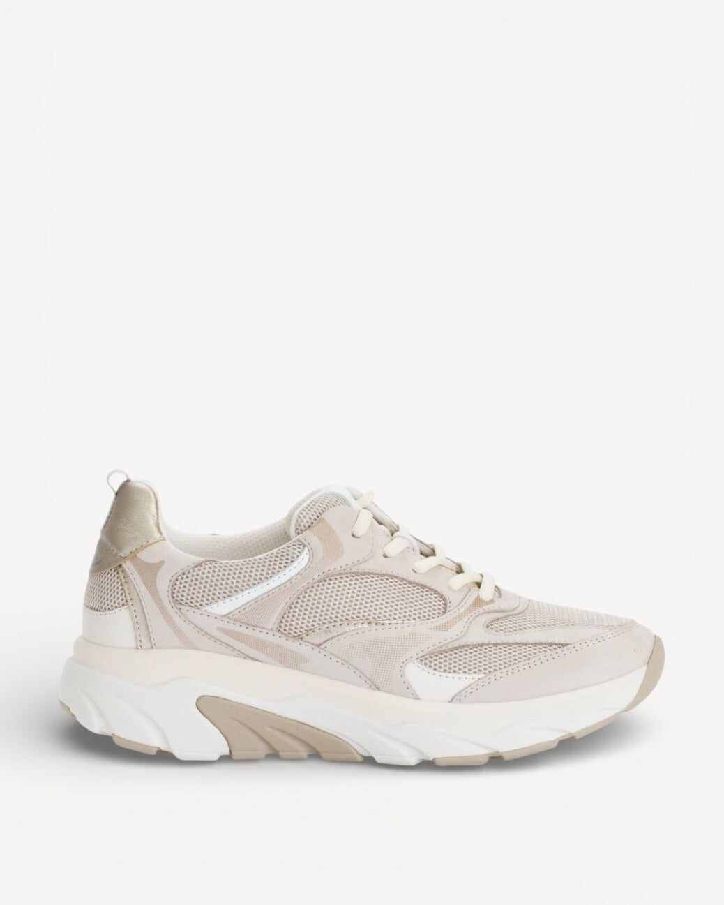 DAMES SPORTIEVE VETERSCHO-Beige suède/nubuck