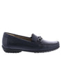 DAMES INSTAPSCHOENEN-Blauw leer