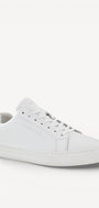 Heren veterschoenen-Wit leer