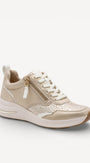 DAMES SPORTIEVE VETERSCHO-Beige suède/nubuck