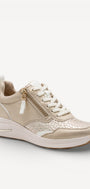 DAMES SPORTIEVE VETERSCHO-Beige suède/nubuck