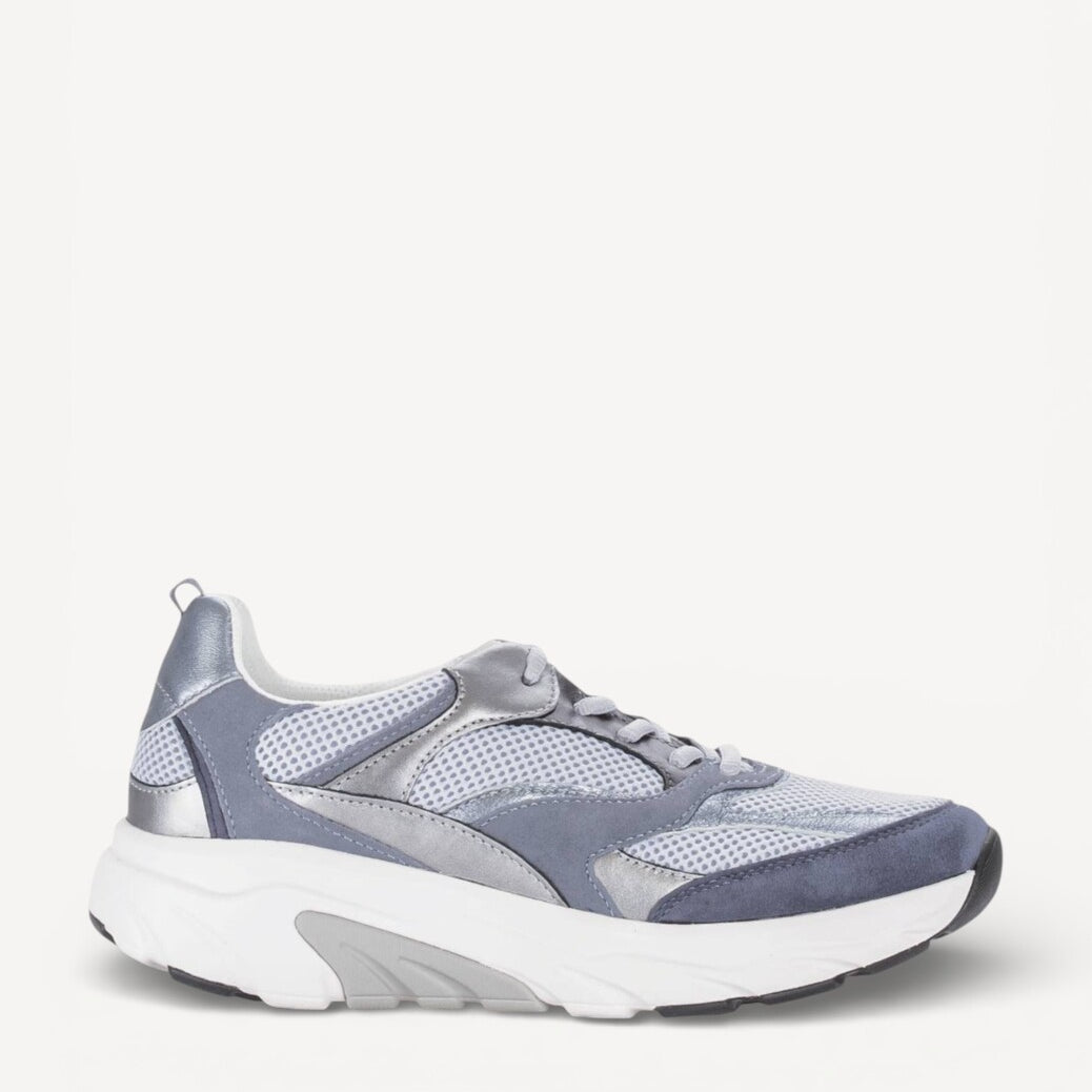 DAMES SPORTIEVE VETERSCHO-Blauw suède/nubuck