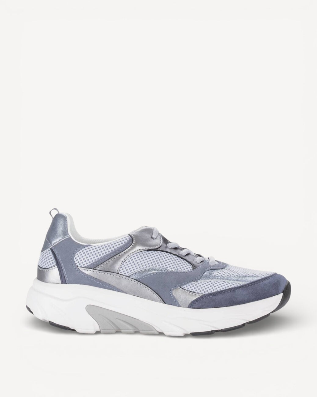 DAMES SPORTIEVE VETERSCHO-Blauw suède/nubuck