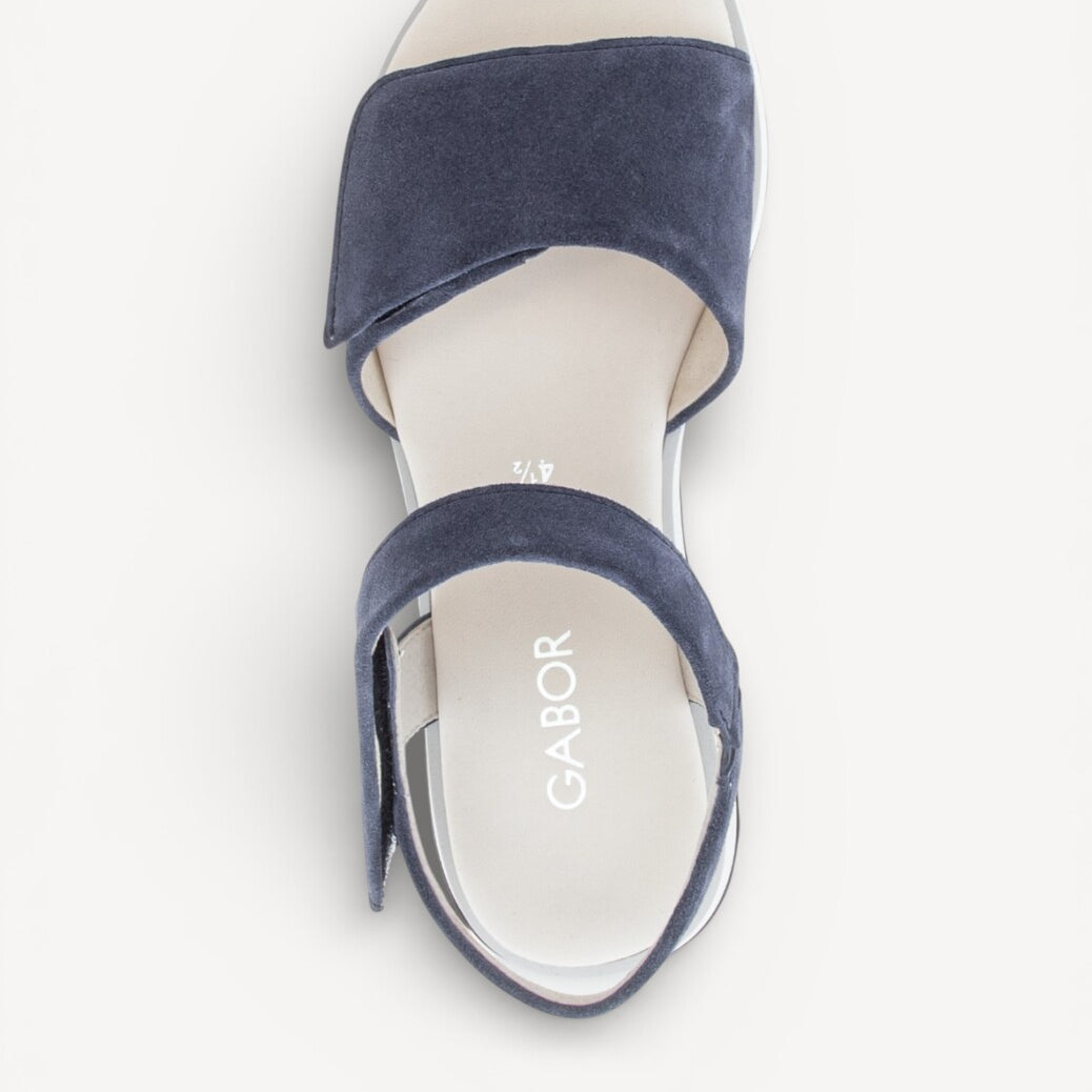 DAMES OPEN SCHOENEN-Blauw suède/nubuck