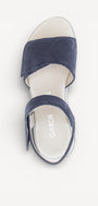 DAMES OPEN SCHOENEN-Blauw suède/nubuck