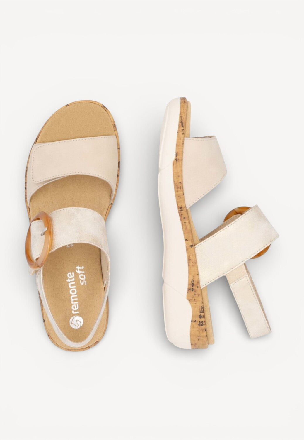 DAMES OPEN SCHOENEN-Beige suède/nubuck