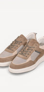 Heren veterschoenen-Bruin combi kleur