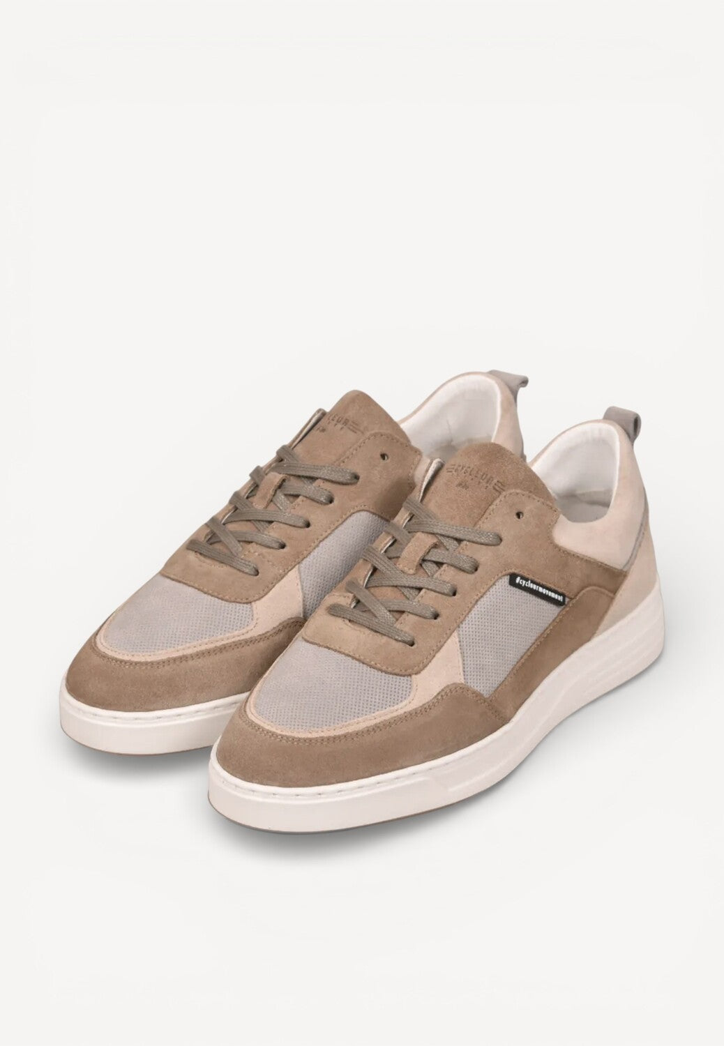 Heren veterschoenen-Bruin combi kleur