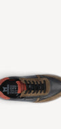 Heren veterschoenen-Groen combi kleur