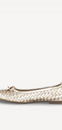 BALLERINAS + PUMPS-Goud leer