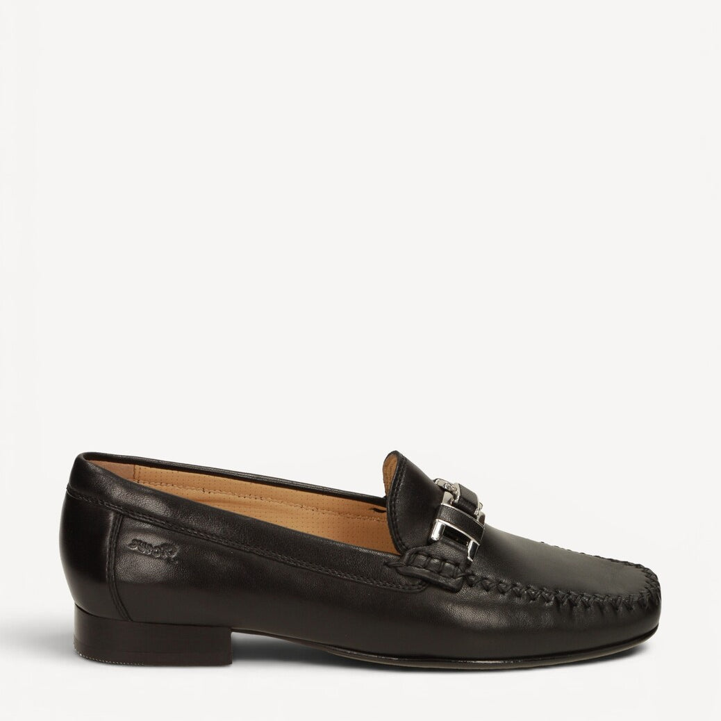 DAMES INSTAPSCHOENEN-Zwart leer