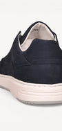Heren veterschoenen-Blauw suède/nubuck
