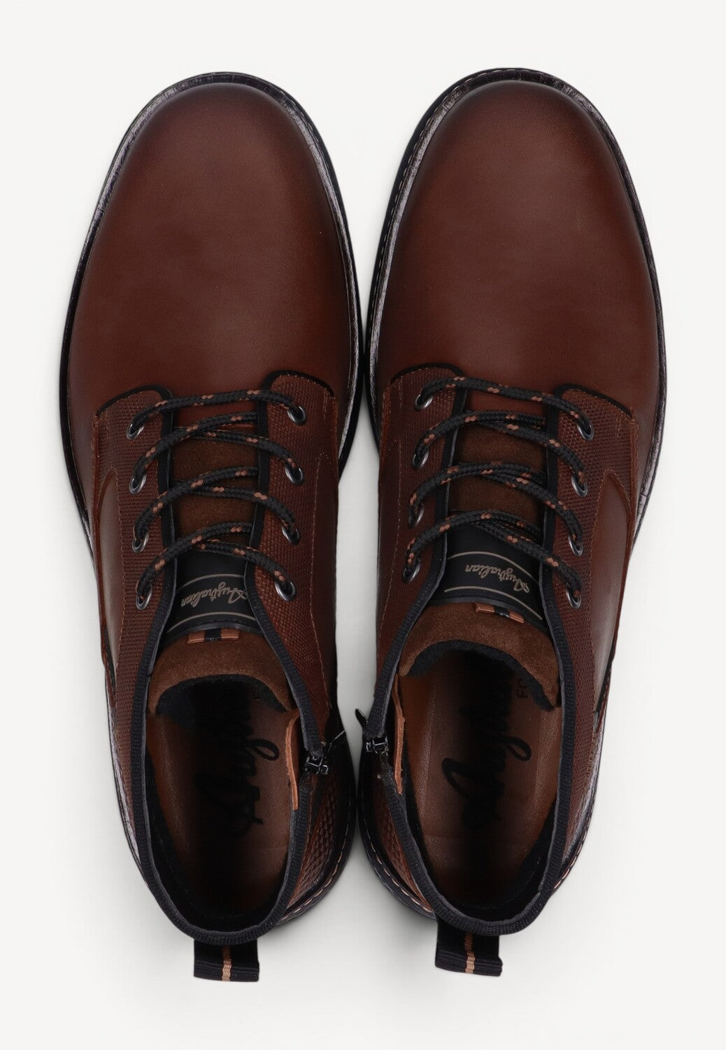 Heren boots-Bruin leer