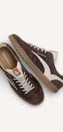Heren veterschoenen-Bruin suède