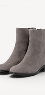 DAMES BOOTS+KORT LAARS-Grijs suède