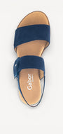 DAMES OPEN SCHOENEN-Blauw suède/nubuck