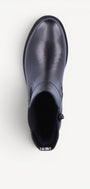 DAMES BOOTS+KORT LAARS-Zwart leer