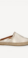 MUIL +SLINGBACK-Goud leer