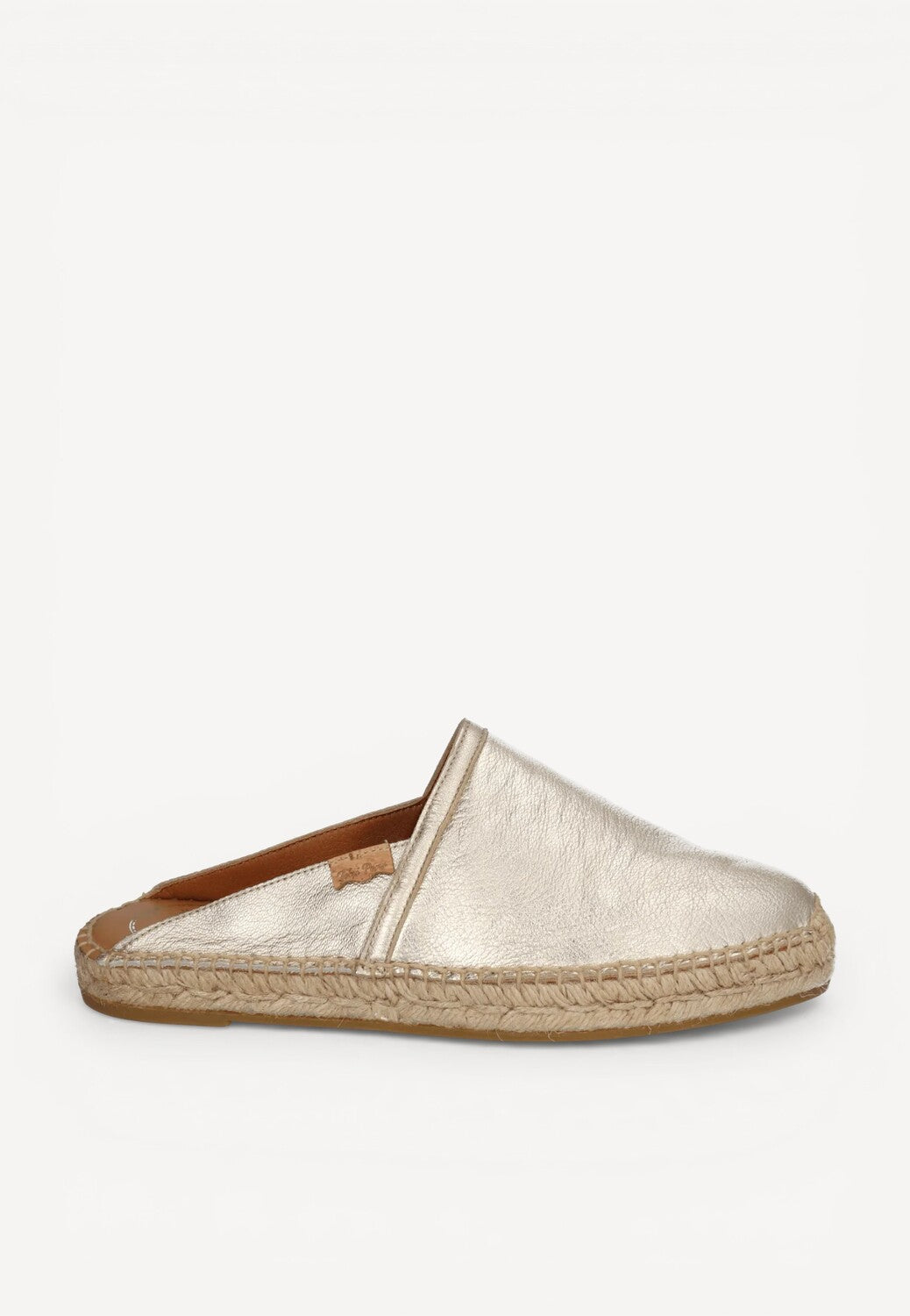 MUIL +SLINGBACK-Goud leer
