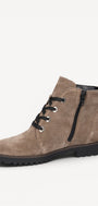 DAMES BOOTS+KORT LAARS-Beige suède/nubuck