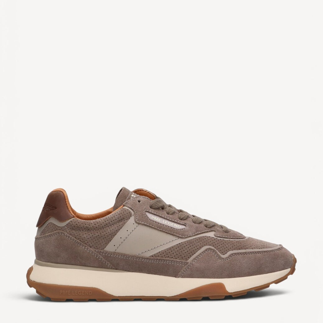 Heren veterschoenen-Beige suède/nubuck