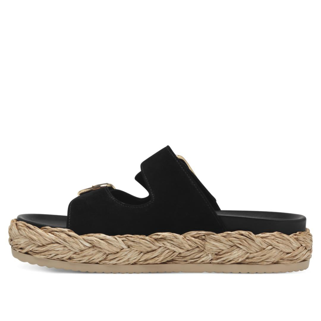 DAMES OPEN SCHOENEN-Zwart suède